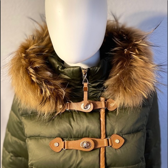 NWT WOMEN DOWN PARKA PUFFER WINTER JACKET REAL RACCOON FUR TRIMMED HOOD COAT‎ - Picture 8 of 13